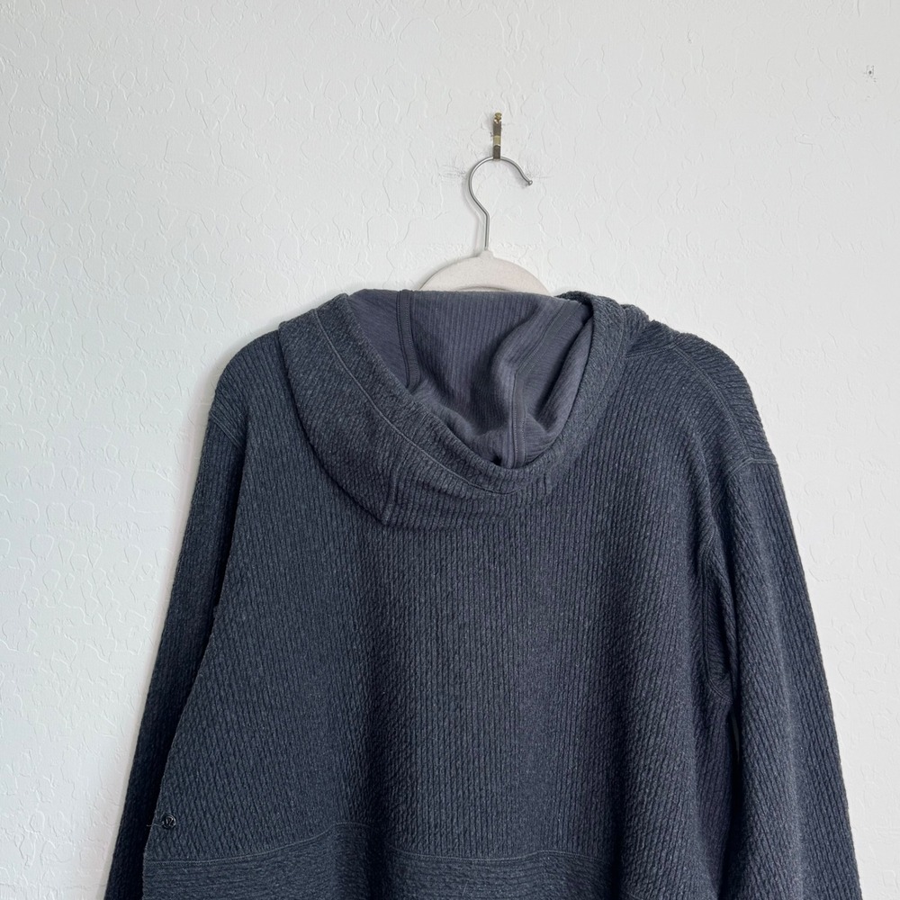 Lululemon Retreat Yourself Pullover Gray Hooded Sweatshirt L/XL Gym Boxy Cozy - Picture 9 of 10